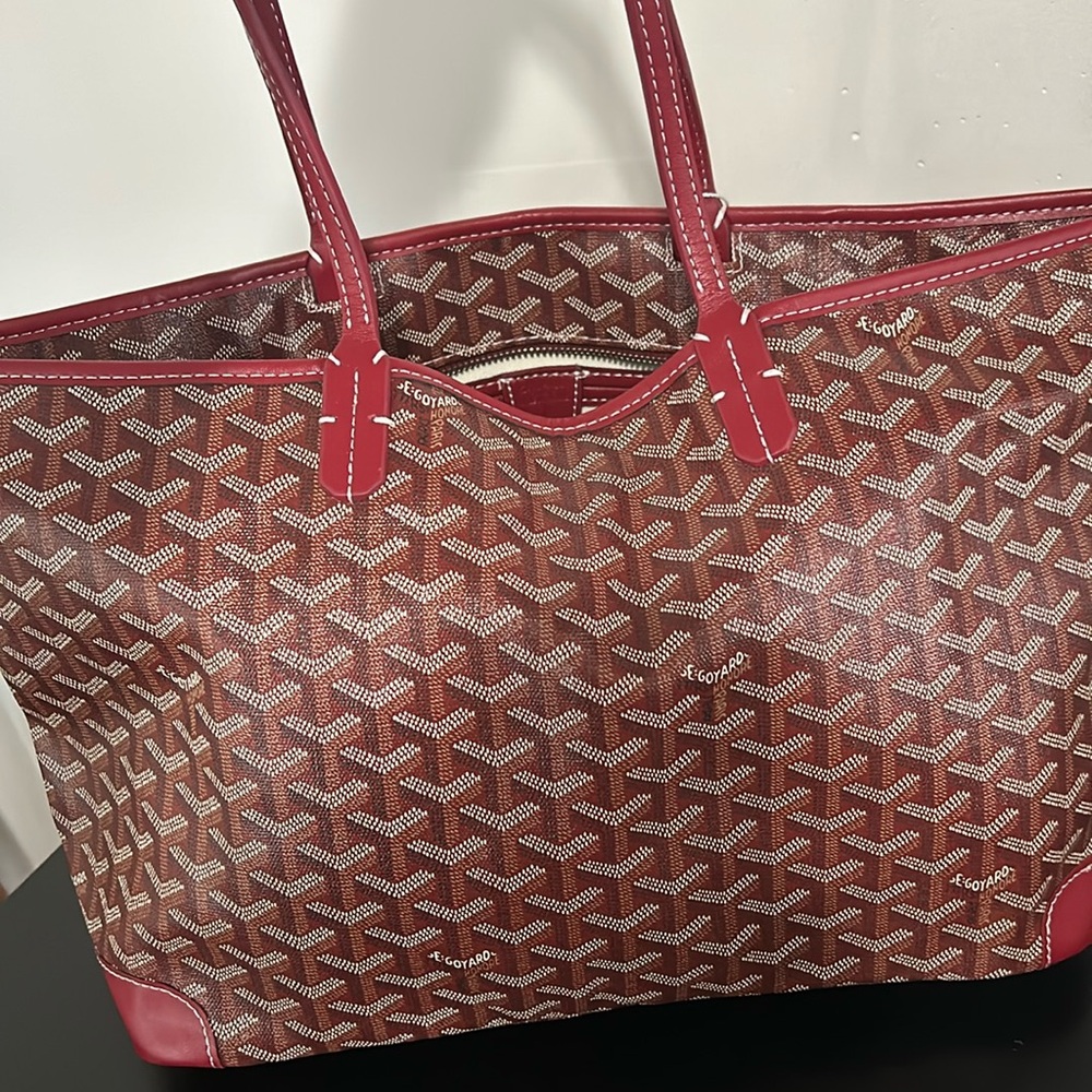 Red Goyard bag